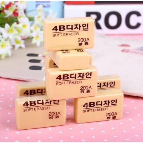 Zayex 30PCS /box Rubber Erasers Durable Flexible Pencil Eraser Students Stationery School Supplies For Children Kids