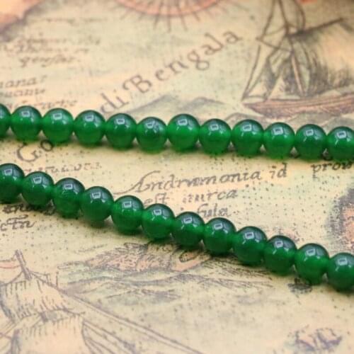 New fashion!Green malaysia chalcedony 6mm round loose beads 15" DIY stone jewelry suitable making bracelet necklace design