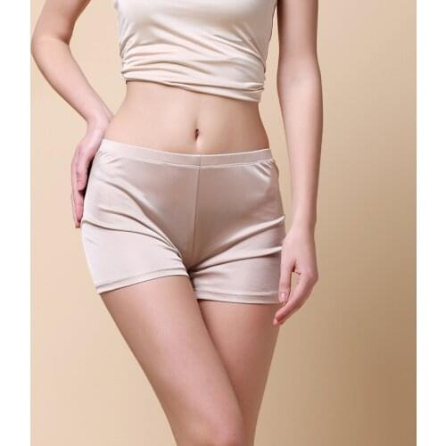 Womens 30% Real Silk 70% Viscose boyshorts half Slip short Petti pants 8-inch inseam Bloomer Panties Lingerie 3064