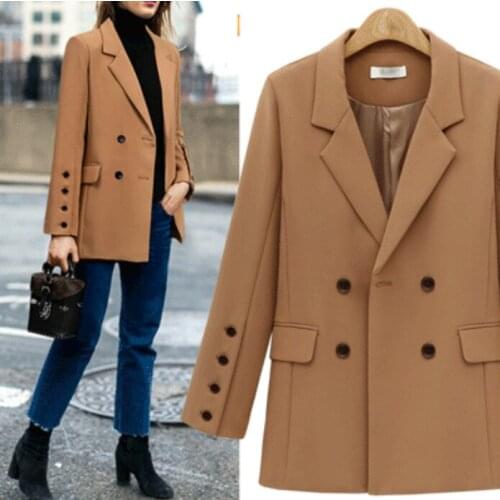 2018 Cotton Full Lace Square Collar Bat Sleeved Real Abrigo Mujer Winter Coat Autumn New Loose Coat Joker Long Fund Suit Buckle