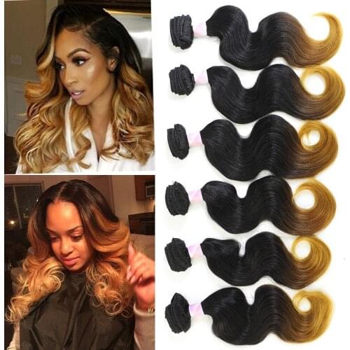 Live beauty Synthetic Body Wave Hair Bundles 6 Bundles All In One Pack 200G Synthtic Fiber Natural Black Hair Extension