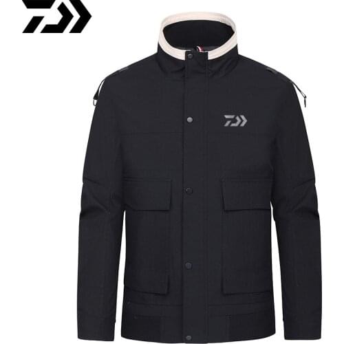 DAIWA Winter Fishing Clothes Ultrathin Hooded Outdoor Camping Fishing Vest Quick Dry Fishing Jackets Sport Clothes Keep Warm