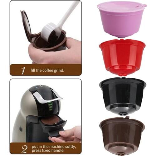 1pc fit for Dolce-Gusto Coffee Filter Cup Reusable Coffee Capsule Filters For Nespresso Kitchen Accessories