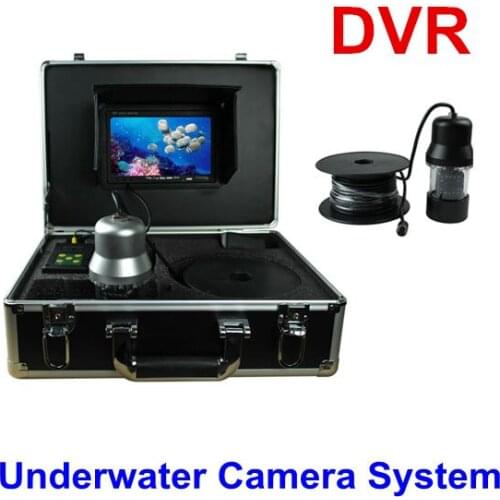 7" TFT LCD Monitor 20m Cable 360 Degree Rotate Underwater Camera with DVR