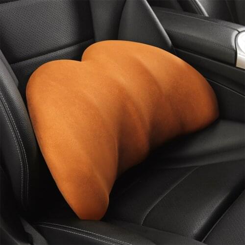 Car Headrest Pillow Neck Memory Lumbar Support Cotton Breathable Auto Neck Rest Headrest Cushion Seat Pillow