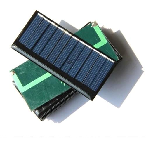 Free Shipping Solar Cell Polycrystalline 60MA 5.5V Solar Panel Charger For Battery Light Education Toy 75*35MM Wholesale 100pcs