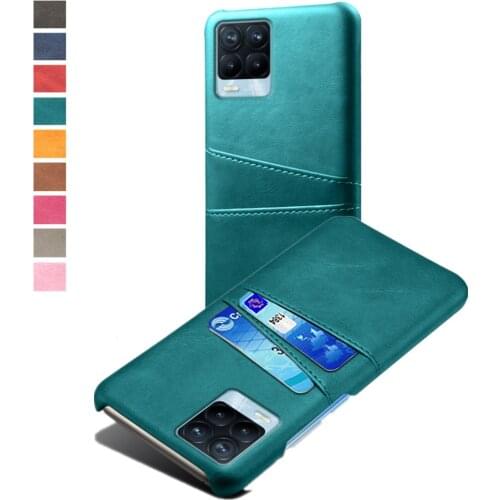 Card Wallet Cover For OPPO Realme 8 Pro Capa Retro Slim PU Leather Coque Business Case For Oppo Realme 7 6 Pro Realme8 5G Funda