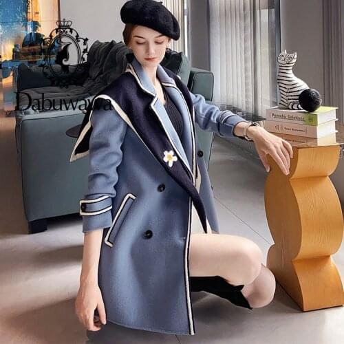 Женские синие пальто Dabuwawa China At AliExpress