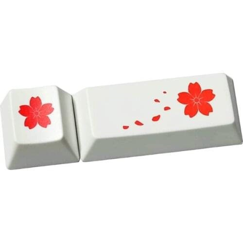 667C Gaming Keycaps Durable PBT ESC Enter Keycap Cherry Profile Dye-Subbed Keycap for Mechanical Keyboard Stylish Petal