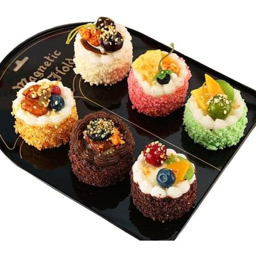 Simulation Cake Artificial Bread Cake Home Decoration Display Wedding Sweet Decortion 6pcs