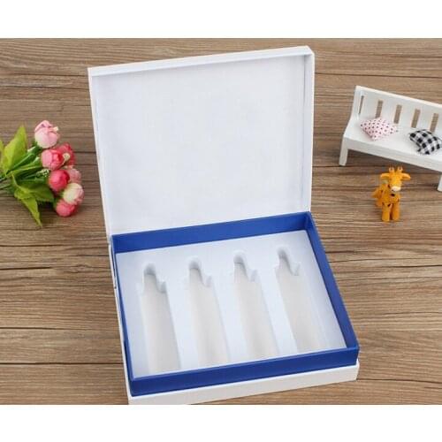 Custom Book Shape Fold Packaging cosmetic gift box with mirror glass led with makeup box ---DH11640