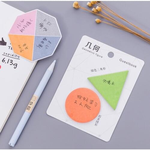DL Japan and South Korea stationery creation simple geometry convenience paste message notes N post Exquisite office supplies