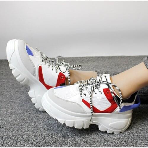 Women Fashion Lightweight Sneakers Female Sports Shoes Breathable Comfort Running Shoes Lace-up Sneaker Outdoor