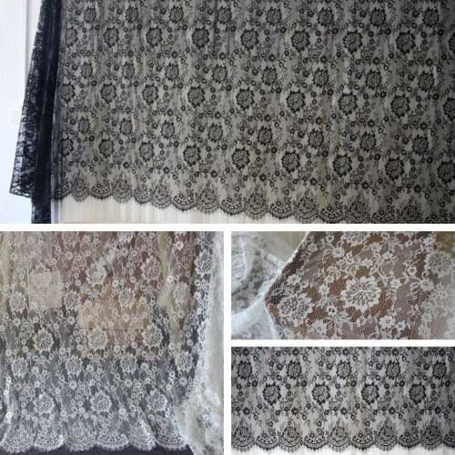 LASUI 2021 NEW 1.5 m *3.0m 1.5 meters wide, high-end flowers, French eyelashes, lace, garment fabric, DIY wedding dress accesso
