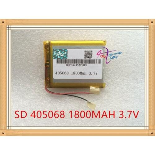 Liter energy battery 3.7V tablet battery 405068 1800MAH MP4 MP5 GPS digital card speakers