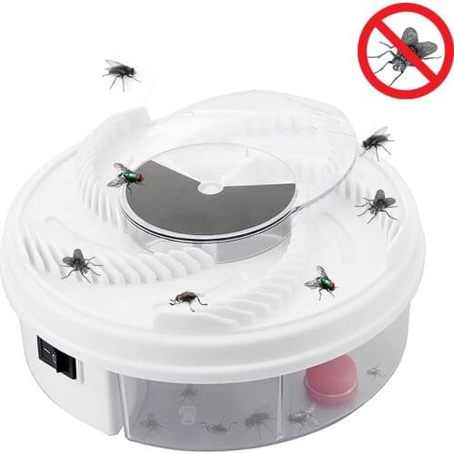 1PCS Electric Fly Trap Device with Trapping Food Electric Flycatcher Artifact