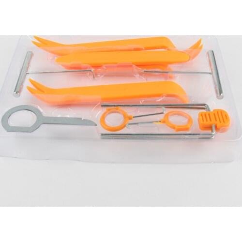 12pcs/set Auto Door Clip Panel Trim Removal Tool Kits Navigation Disassembly Seesaw Car Interior Plastic Seesaw Conversion Tool