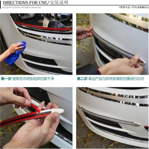 New Metal Car-Styling Edge Anti-collision Stickers For Audi q7 skoda octavia a5 hyundai accent renault scenic 2 kia sportage 3