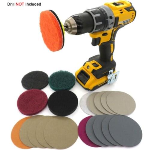 Car Headlight Polishing Scouring Pad Auto Restoration Kit For Electric Drill Restore Clear Sponge Interface Buffering Pad