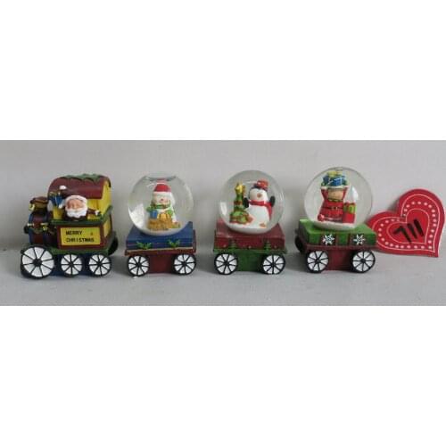 Christmas window decoration, Christmas day gifts, resin, Christmas train, water polo ornaments, bird decoration