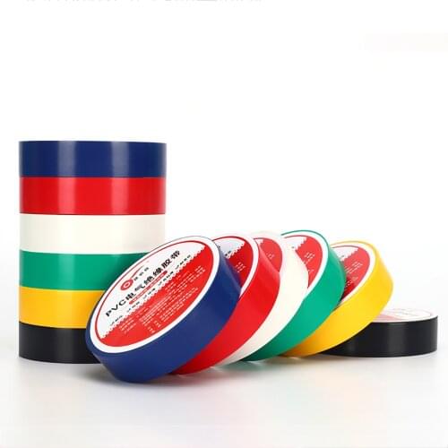 Width 18mm Color PVC Electrical Tape Heat-resistant Flame Retardant Tape For Car Cable Harness Wiring Loom Protection