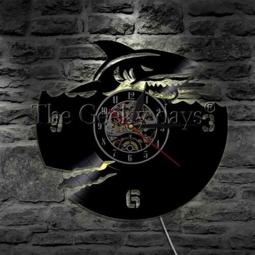 LED Shark Jaws Wall Decor Aquarium USB Wall Lamp LED Light Sign 7 Colors with Remote Control Atmosphere Light