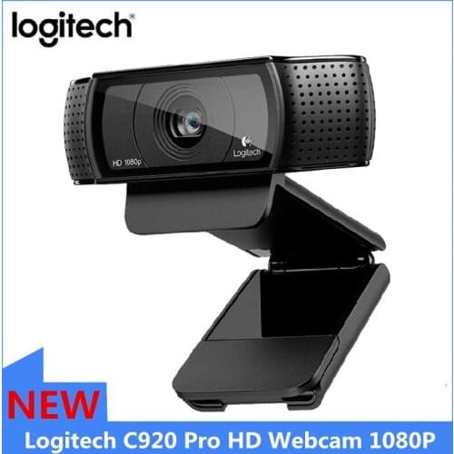 Logitech C920 Pro HD Webcam 1080P wide screen Video call recording Laptop 30fps CameraWeb camera auto focus Glass Lens camera