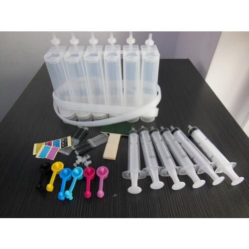 Vilaxh 1set Universal 6 Color Diy CISS kits For Epson HP/Canon/Brother printers 100ml each color -Free Shipping