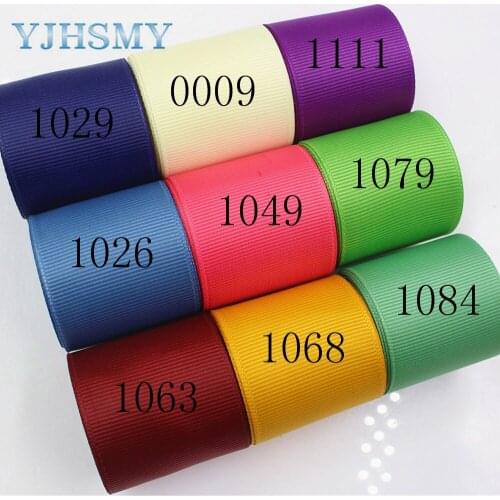 YJHSMY J-17606-L38MM-0009,38 mm 10 yards Solid Color Ribbons Thermal transfer Printed grosgrain Wedding Accessories DIY material