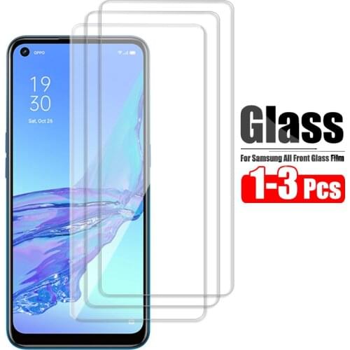 1-3Pcs Screen Protector For OPPO A52 A53 A72 A92 Tempered Glass On For OPPO A9 2020 A5 Protection Glas HD Front Film 9H Hardness