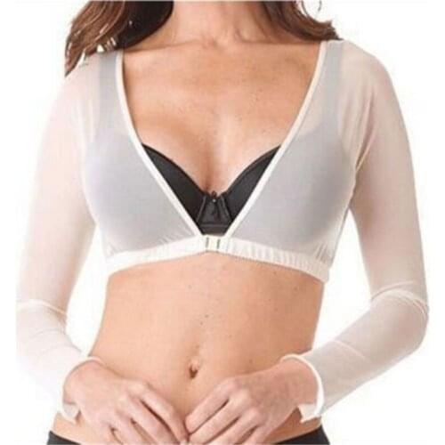 Womens Seamless Arm Shaper Slim Upper Sleeves Compression Vest Body Shaper Arm Sleeve Shapewear Sexy Slimming Control Crop Tops