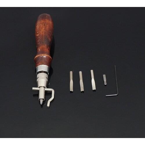 0.8 1.0 1.2mm High-Quality 5 In 1 Multi-purpose Tool for Leather Cut Edge,Digging Groove,Pressure Side Multiple Uses Cut Side