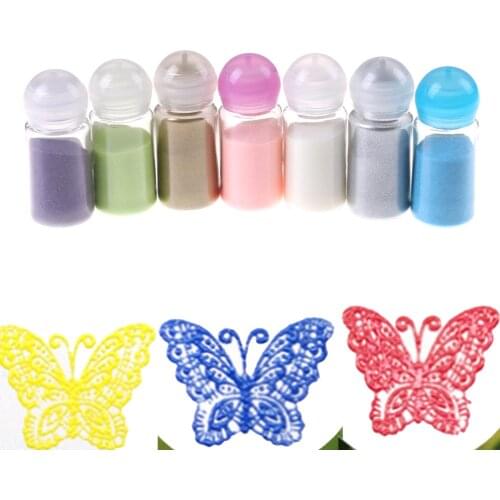 1PCS 10ML DIY Metallic Paint Emboss Powder Shiny Colour Embossing Pigment Stamping Scrapbooking Craft