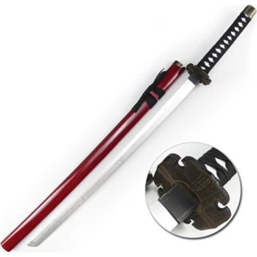 100cm Cosplay Anime Game Hakuouki 3 Style Okita Souji Weapon Ninja Knife Wood Sword Prop Role Playing Souji Okita Wood Katana