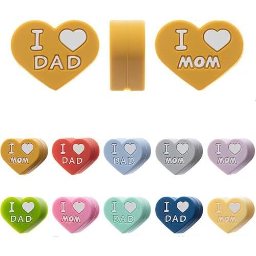 50pcs Baby Beads Teether Double-sided Printed Beads Baby Nipple Chain Accessories Free BPA Food Grade Baby Teether Beads