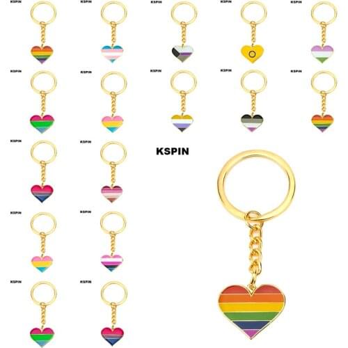 Asexual Rainbow Bisexual pride Transgender pride Demisexual Pride Key Ring Lapel Pin Brooches Pins Flag badge Brooch Badges