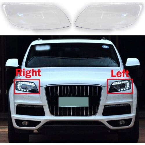 Auto Headlamp Caps For Audi Q7 2006-2015 Car Front Headlight Cover Lampshade Lampcover Head Lamp Light Glass Lens Shell