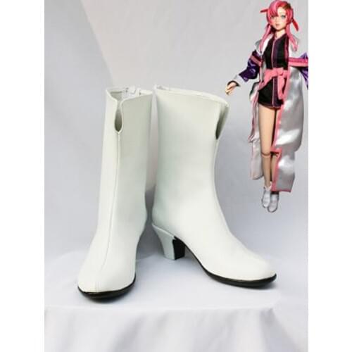 Gundam Seed Lacus Clyne Cosplay Boots Shoes Anime Party Cosplay Boots Custom Made for Adult Women Shoes