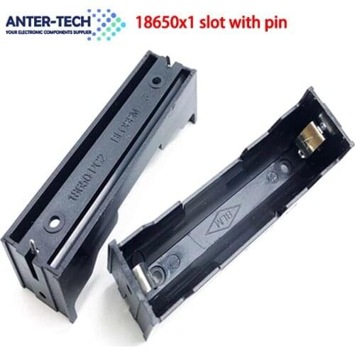 ABS 18650 Power Bank Cases 1X 18650 Battery Holder Storage Box Case 1 Slot Batteries Container With Hard Pin Battery Box