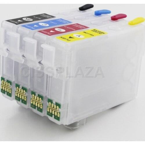 CISSPLAZA 1set 603XL 603 Refillable Ink Cartridge with ARC Chip compatible for Epson XP 4100 4105 WF2810 WF2830 WF2835 PRINTER