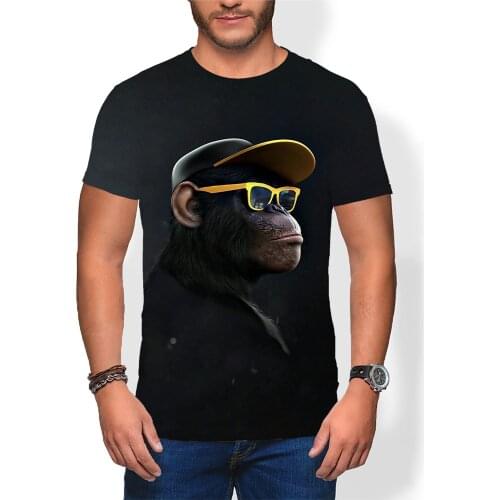 Cartoon Child Tshirt Kids Orangutan Short t Shirt Boys Tops Tees Shirt Sports cute harajuku Girls t-shirt Anime clothes t-shirts