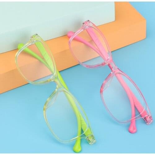 Kids Glasses Anti-blue Light Glasses Boys Girls Computer Eye Protection Eyeglasses Ultra Light Frame