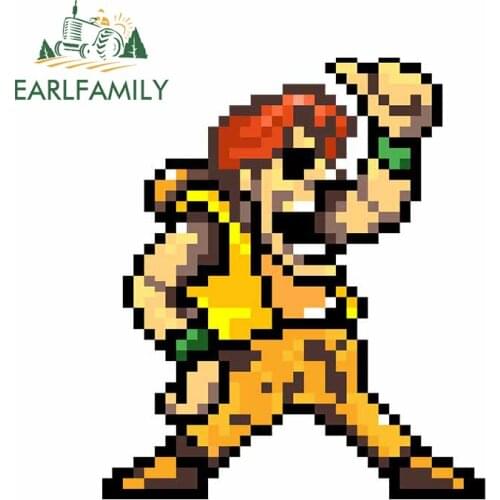 EARLFAMILY 13cm x 11.4cm for Arcade Metal Slug TARMA Car Sticker RV Silhouette Decal Snowboard Wall Kids Room JDM Assessoires