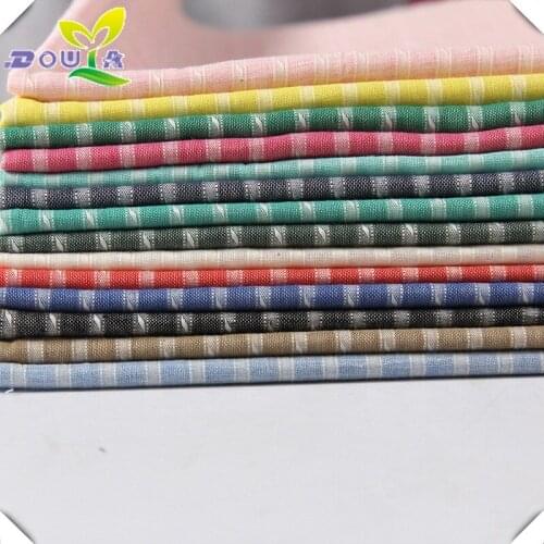 60S cotton yarn dyed jacquard fabric in spring and summer childrens dress shirt dress fabric