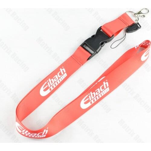 JDM Style Eibach suspension Lanyard Cellphone JDM Refitting Racing Car Keychain ID Holder Mobile Neck Strap with Quick Release