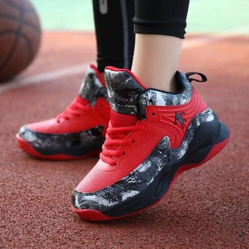 Boys Jordan Basketball Shoes Kids Sneakers High Top Leather Non-slip Kids Sneakers Footwear Children Sport Shoes Outdoor Shoes
