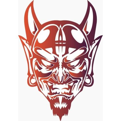 Hot Sell Creative Devil Satan Face Evil Demon Car Sticker Window Decoration High Quality Vinyl Anti-UV PVC