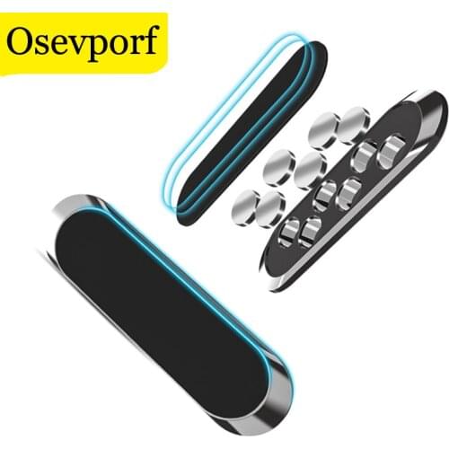 Magnetic Car Phone Holder Mini Metal Plate Magnet Cellphone Stand for Mobile Phone in Car Strip GPS Magnet Adsorption Car Holder