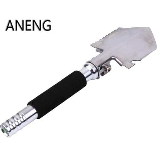 ANENG Multifunctional Military Tactical Folding Shovel Gardening Hiking Emergency Tool