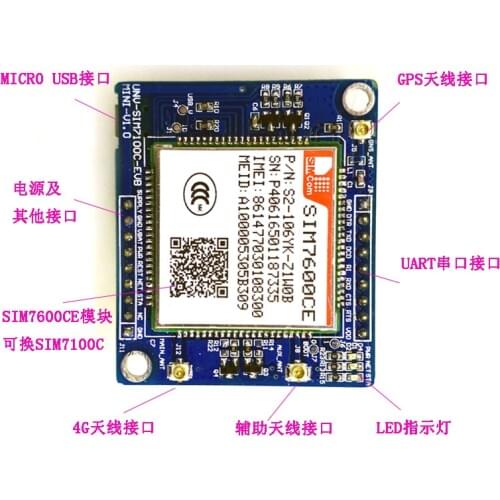4G module NEW board SIM7100C SIM7600CE all Netcom 7 mode LTE communication dial up Internet